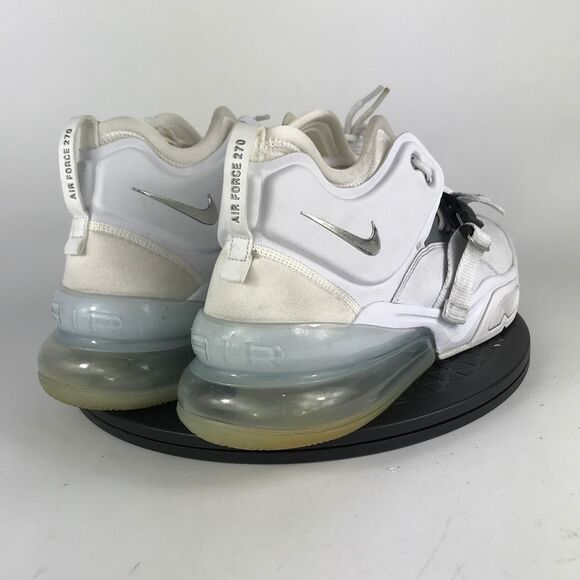Nike Air Force 270 White/Silver Athletic Running Shoes AH6772-100 Men’s Size 13 - Picture 5 of 12